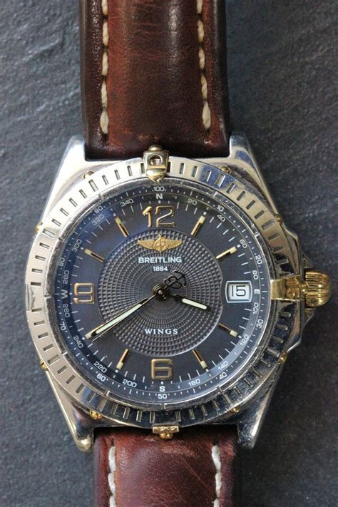 breitling 1884 watch leather strap